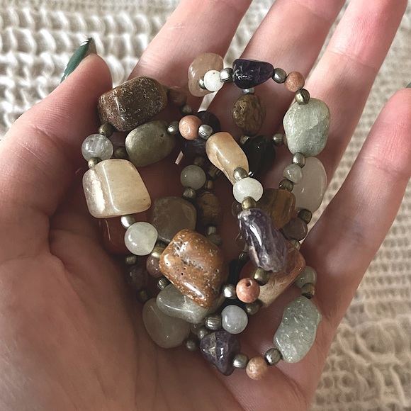 Handmade Natural Earth Stones Necklace - Picture 7 of 7